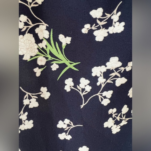 RACHEL Rachel Roy Faux Floral Wrap Dress in Navy Size 14 - Picture 5 of 7